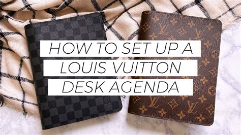 louis vuitton desk agenda notebook